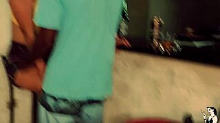 I found my black lover at the bar and sucked him in public.