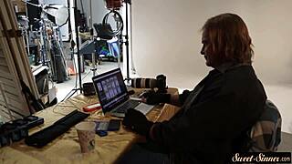 beautiful teen 18+ rides stepdad's big cock in cowgirl