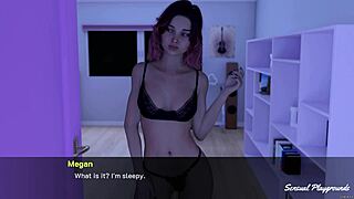 Horny roommate uses dildo in dorm for orgasm