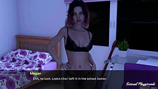 Horny roommate uses dildo in dorm for orgasm