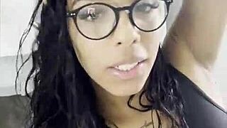 Does This Slutty Latina Want A Big Cumshot On Her Puffy Pussy?