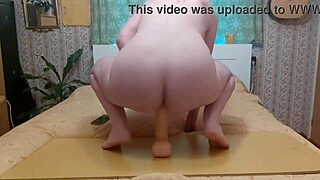 riding that giant dildo rough, yeah!