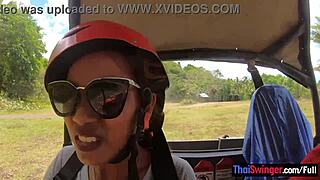 atv buggy tour with thai girlfriend leads to fun at home