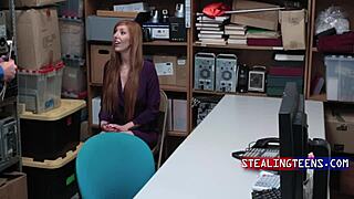 Heartless cops corner busty milf and her teen stepdaughter in the shop for some rough handling