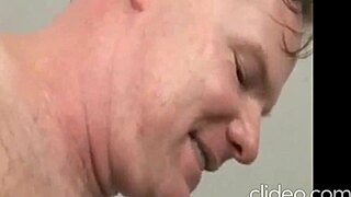 The cuck watches helplessly as he gets a facial from another man