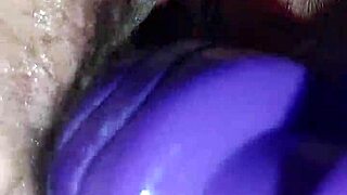 Wet fun with a BBW wife and masturbation