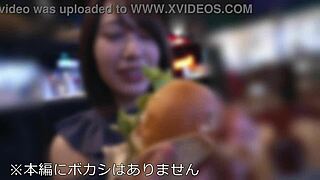 College girl Miki with huge boobs shakes wildly during intense creampie action