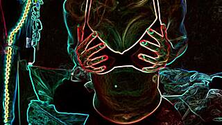 Blonde amateur couple licking sucking and muff diving in stockings homemade