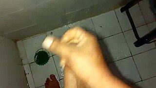 Male Stroking His Cock In Intense Masturbation Session