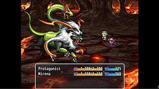 mirenas manor hentai features succubus titjob in dungeon inn, cum on boobs