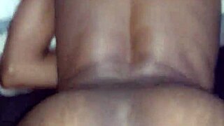 girlfriend's black pussy squirts during orgasm with friend