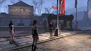 fallout 4 character gets anal fucked and blowjob in nuka world