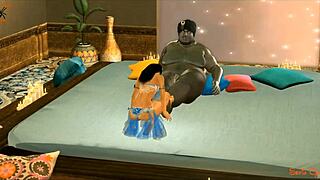 Arabian Fantasy Girl Takes Big Black Cock