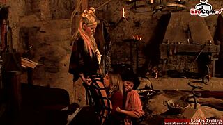 i'm in lesbian anal threesome with glass dildos and skinny sluts