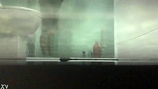 Amateur video of a hot girl taking a bath