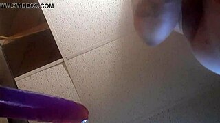 Tight ass stretches for trany and large dildo