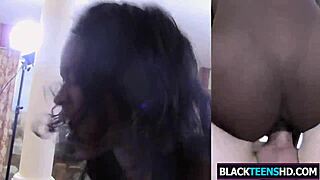 millie stone, the neat black gal, takes on a huge monster cock in this ebony teen scene
