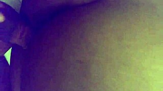 A beautiful black ebony girl poses for the camera