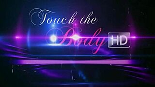 Asian woman taking care of the white man with oiled massage.