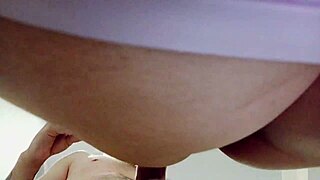 Beautiful Latina Bent Over in Doggystyle Position