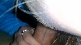 Sexy blonde sucks cock intriguingly