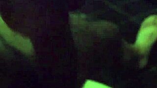 Man Pounds Cute Brunette Teen's Pussy Hard in Bathroom