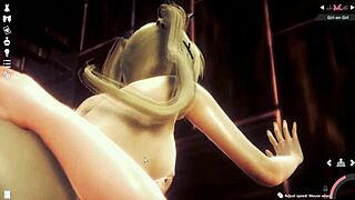 marie rose and nyotengu in lesbian scene with close up licking