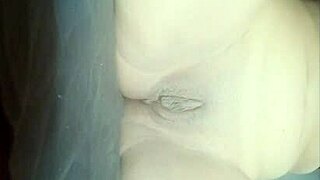 Teen latina with huge tits masturbates intensely in front of the camera