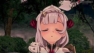 noelle gives a pov blowjob in genshin impact