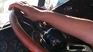 sexy latina driver owns the road with her curves