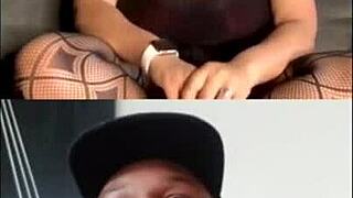 a man gets cum on his feet in this fetish video