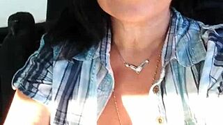 sexy latina driver owns the road with her curves