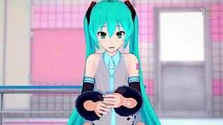 Hatsune Miku's Super Tight Pussy in POV Masturbation?
