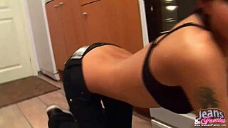 i squeezed into these tiny jeans, babe, check my panties