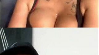 a man gets cum on his feet in this fetish video