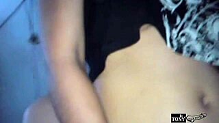 Caught her dripping saliva on her ass for anal.