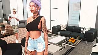 Stripper loves sucking multiple creampie - sims 4 - 3d animation