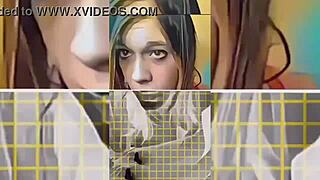 hot shemale teasing in the bathroom