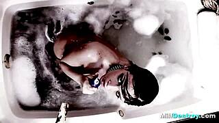 Milf caught showering with two massive cocks today.