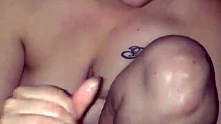 oily hand job on a big cock in a casual setting with lots of lube