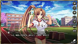 japanese hentai scene with ma chao in wild gym action. erotic anime unfolds with steamy moves