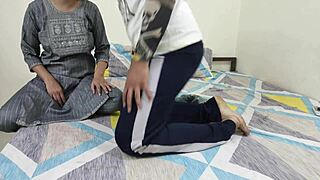 Naked Saara Salutes Nephew's Cock With Dirty Hindi Talk!