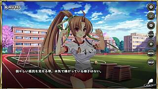 japanese hentai scene with ma chao in wild gym action. erotic anime unfolds with steamy moves