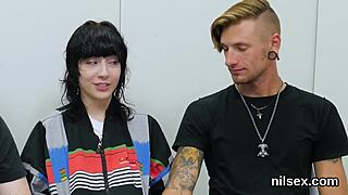 Wacky sweetie is brought into ass hole madhouse for awkward therapy