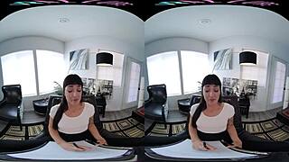 Vrallure acts as the freudian slut in petite masturbation