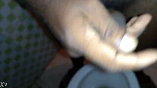 I masturbate with a monster cock leading to cumshot