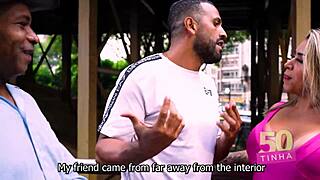 I took my cousin from the interior to fuck a slut for 50 reais.