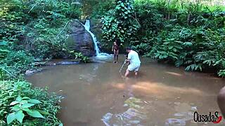 Young Black Teen Makes Photos And Videos In The Stream With Bruna Black, Binho Ted, Sandro Lima, Fabio Silva, And Baiana Arretada