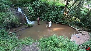 Young Black Teen Makes Photos And Videos In The Stream With Bruna Black, Binho Ted, Sandro Lima, Fabio Silva, And Baiana Arretada