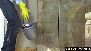 Can Anna Bell Peaks Handle a Deep Throat Blowjob in the Hot Shower?